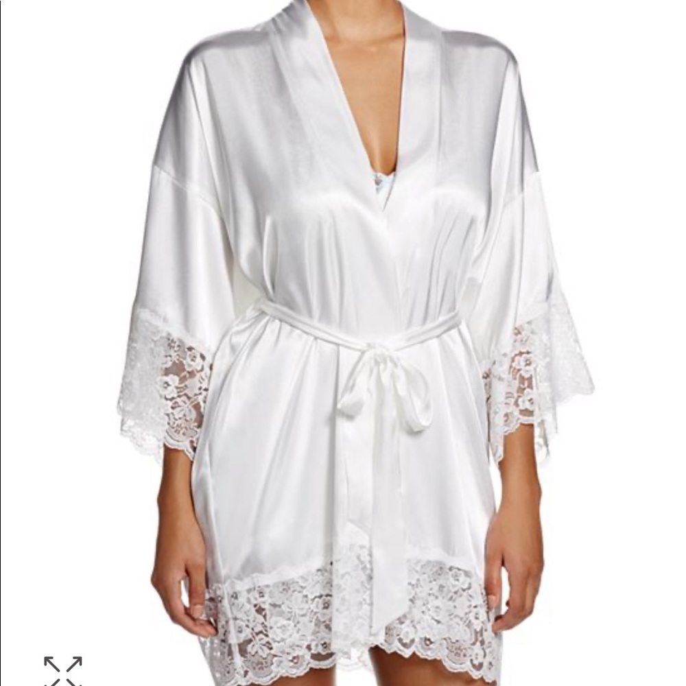 ‘The Bride’ While silky lace robe